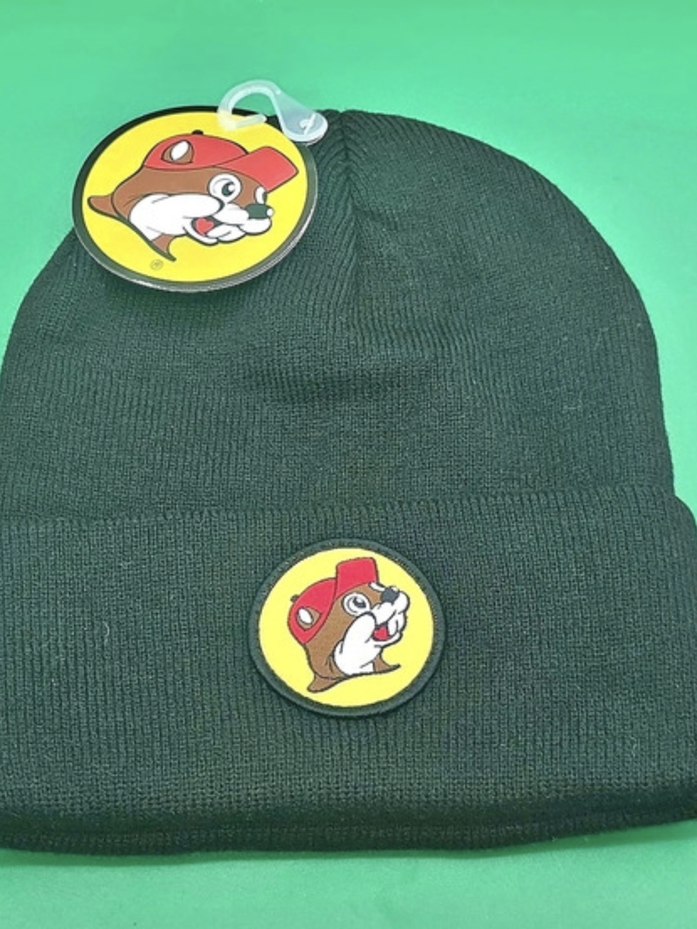 Buc-ee's Buc Black Cuffed Beanie Black